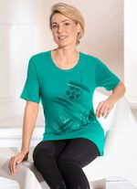 Shirt met flatlocknaad in 2 kleuren 