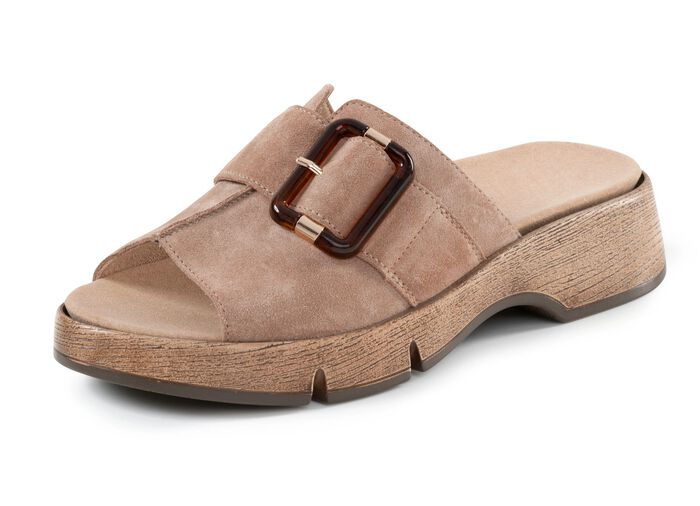 Ranger muiltjes met decoratieve sluiting ZAND