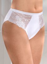 Laurina set van vier slips met elastische kant 