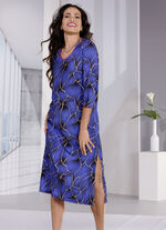 Laurina nachthemd met modal en zijsplit 