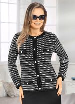 Vest met een uitgebreide structuurmix 