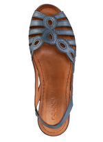 Gemini, klassieke damessandalen, breedte G, gemaakt van leer JEANS