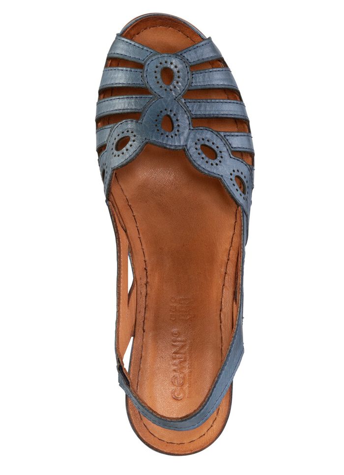 Gemini, klassieke damessandalen, breedte G, gemaakt van leer JEANS