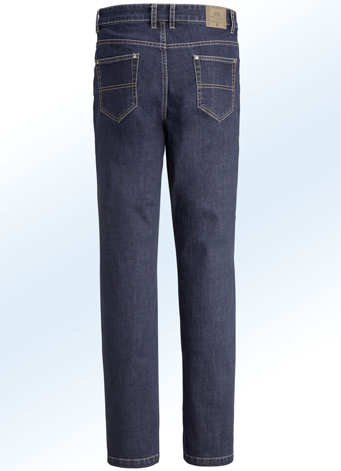 Jeans in 3 kleuren DONKERBLAUW