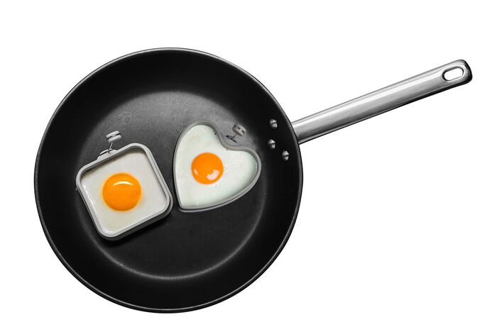 Hittebestendige siliconen eiervormset, 2-delig 