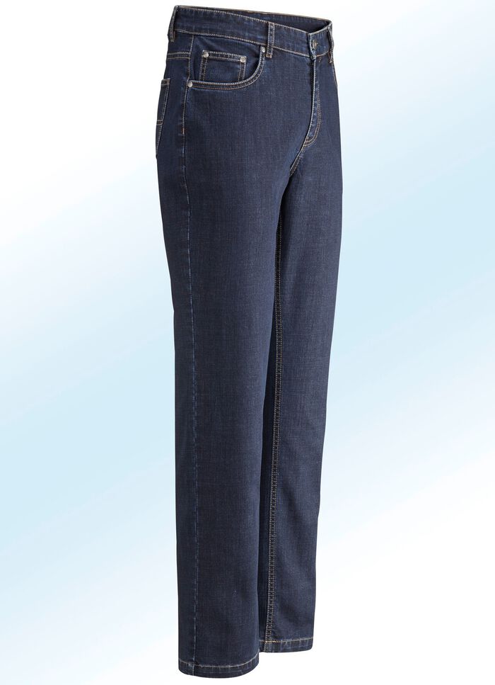 Jeans in 3 kleuren DONKERBLAUW