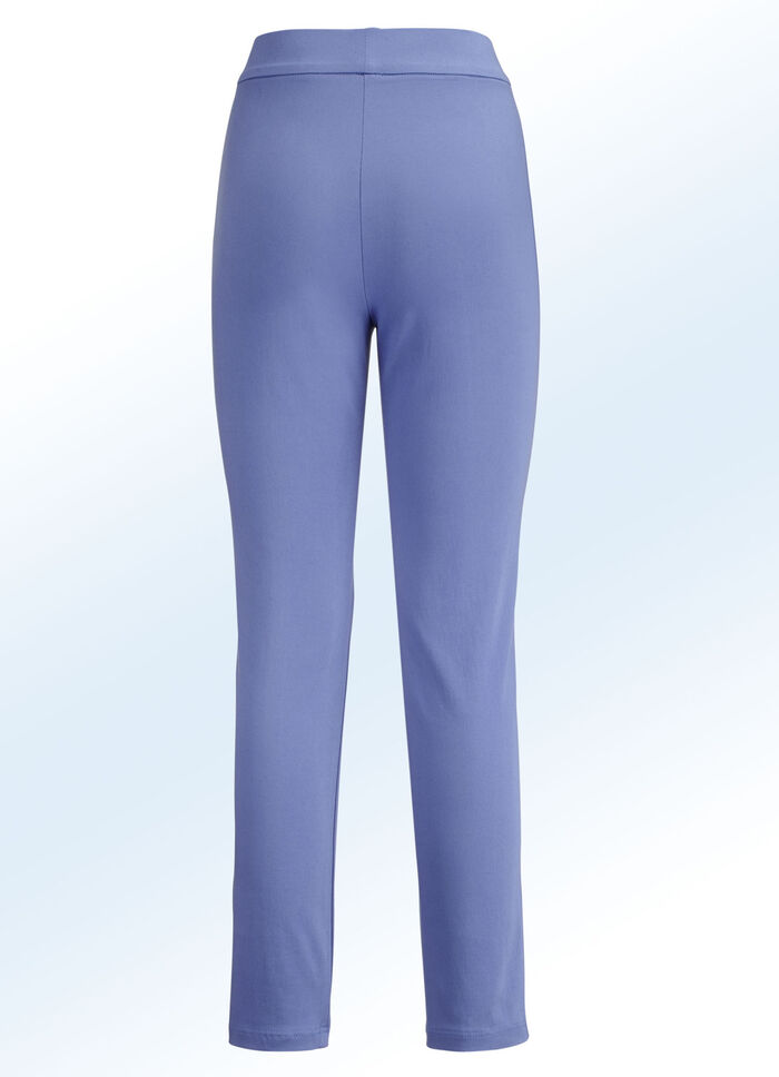 Soft-stretch-broek AZUURBLAUW