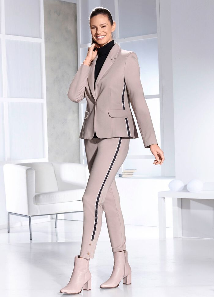 Broekpak van elastische fijne jersey 