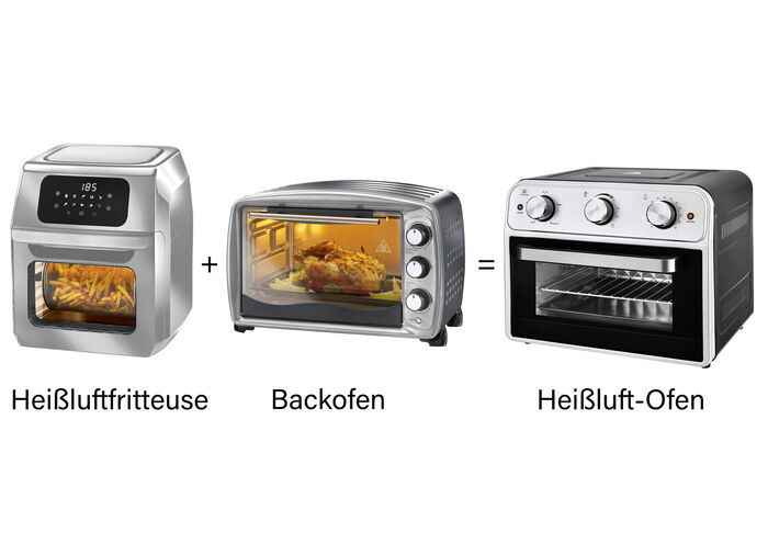 Heteluchtoven met timerfunctie 