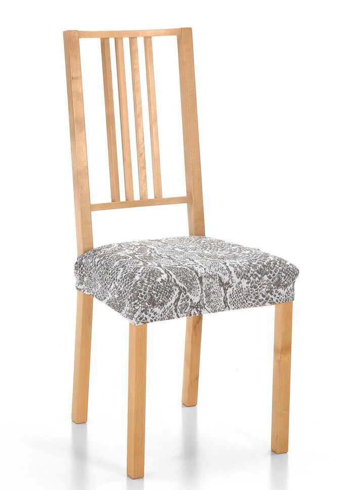 Onderhoudsvriendelijke stretchhoezen in slangenlook GRIJS