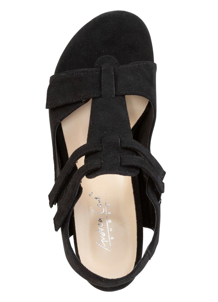 Andrea Conti, modieuze damessandalen, breedte G, met klittenbandsluiting 