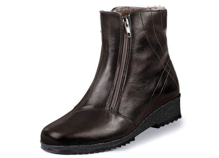 Enkellaarsjes met twee ritssluitingen aan de zijkant MOKKA