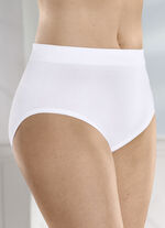 Set van drie slips met een comfortabele, zachte tailleband WIT
