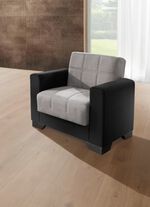 Moderne gestoffeerde meubelen ZWART-ZILVER