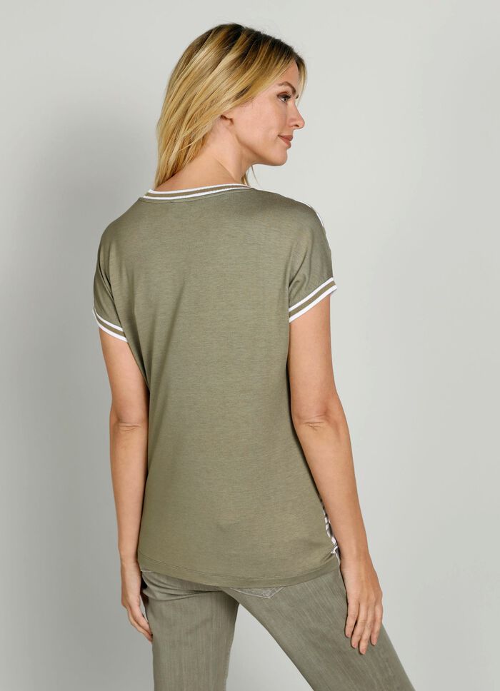 Shirt met patroonmixmotief 