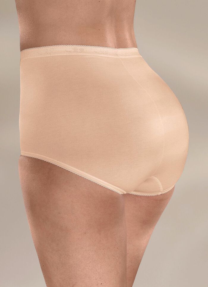 Sloggi set van drie maxislips met elastische manchetten 