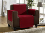 Vuilafstotende fauteuil-, bank- en armleuningbeschermer van chenille BORDEAUX