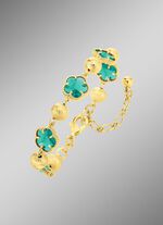 Sieradenset, 3-delig, met bloemmotief 