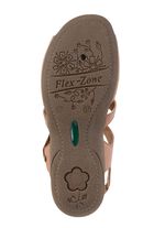 ELENA EDEN sandaal met decoratieve klinknagels en leren inzetstukken 