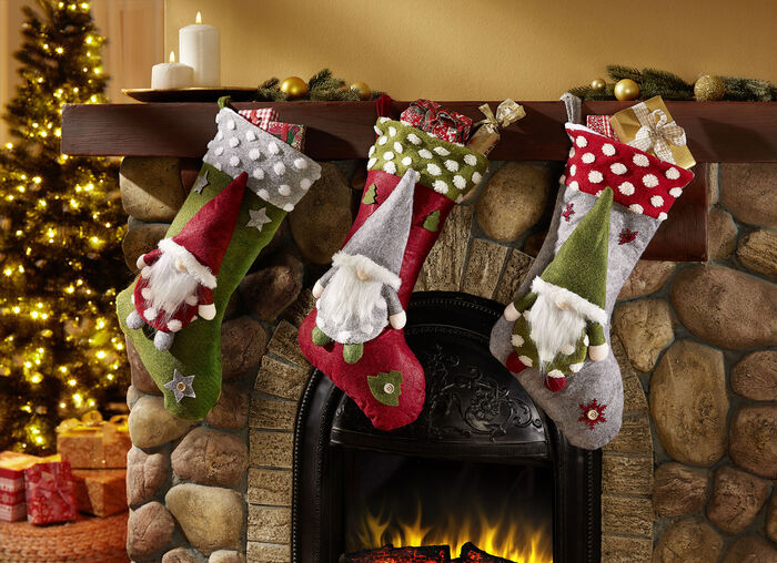 Kerstman laars, set van 3 