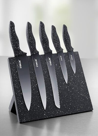 Stoneline&reg;-messenblok, 6-delig, met magneetveld 