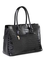 Tas van synthetisch materiaal met krokodillenopdruk 