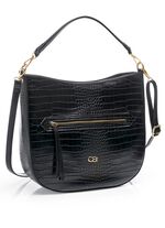 Collezione Allessandro tas gemaakt van synthetisch materiaal met krokodillenreli&euml;f 