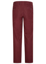 Broek van "Francesco Botti" met comfortabele tailleband in 3 kleuren BOURGONDIË