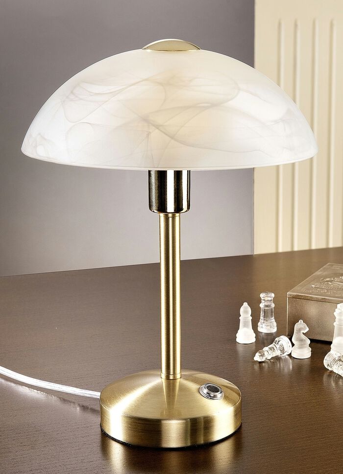 LED-touchtafellamp met 4-traps touch-functie MESSING