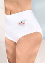 Vijfpack slips met bloemenmotief 