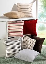 Kussenhoes van jacquardkwaliteit BEIGE