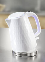 Russell Hobbs Honeycomb ontbijtserie gemaakt van hoogglans kunststof WIT