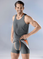 Set van vier broeken met gekleurde inzetstukken 