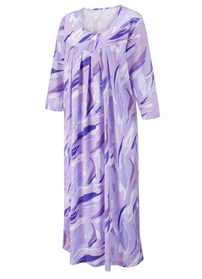 Enkellange nachtjapon van puur katoen 