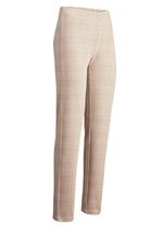 Broek met glencheck-design CAMEL-ECRU