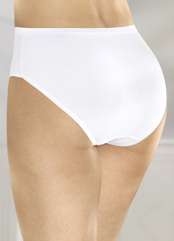 Set van vijf sportieve slips WIT