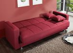 Klick-Klack-bank met decoratief kussen ROOD