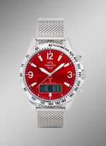 Draadloos herenhorloge met functies in turquoise
 