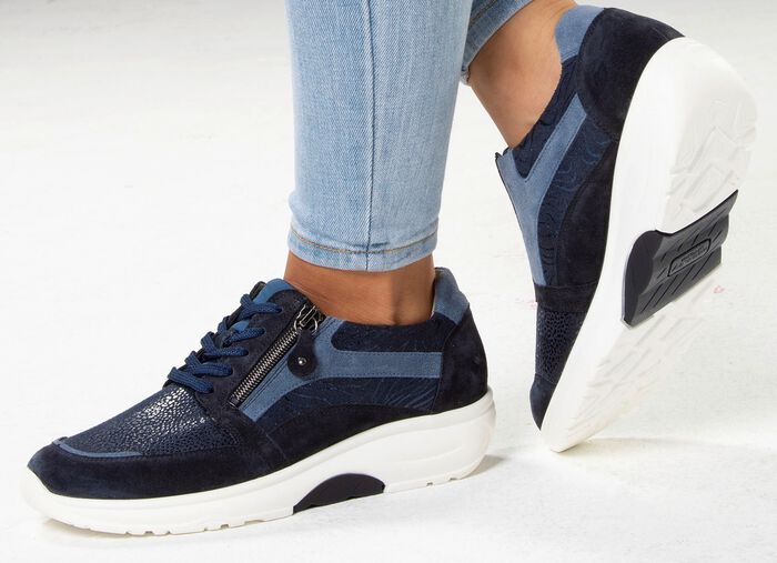 Waldl&auml;ufer veterschoen met de beste afrolfunctie BLAUW