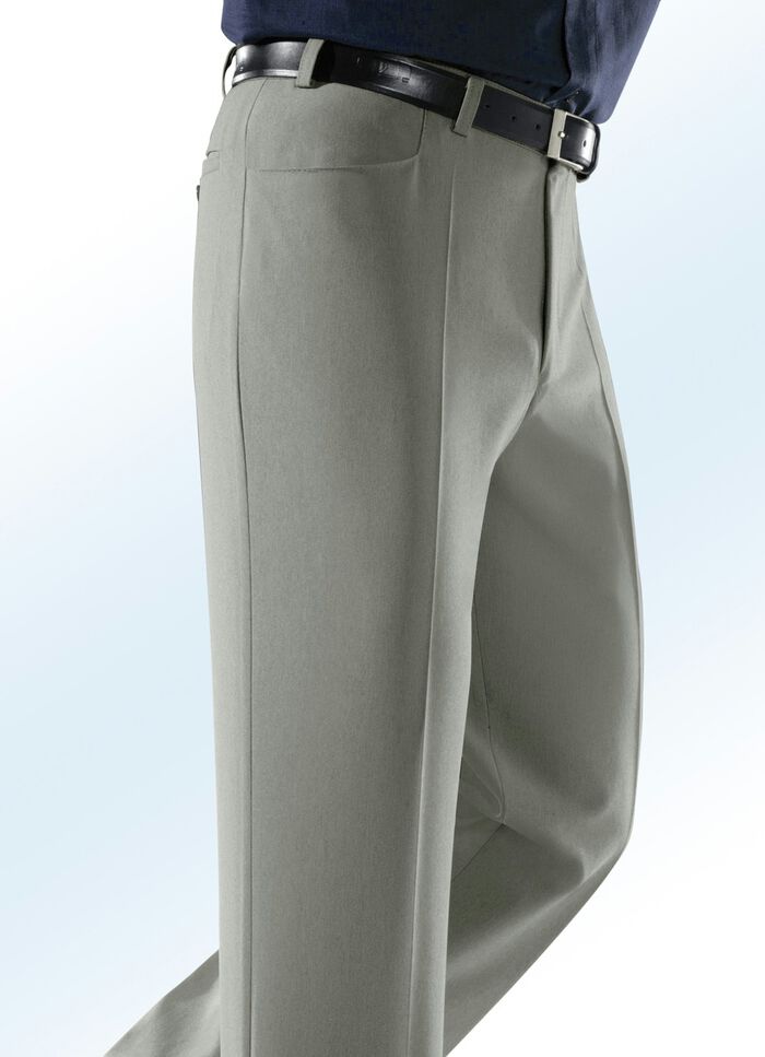 Broek ‘Klaus Models’ met zijzakken RIET GEMÊLEERD