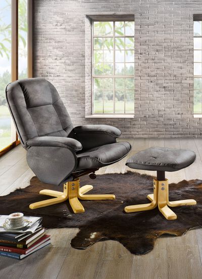 Relaxfauteuil met voetenbankje 