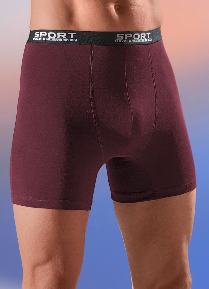 Vierpack boxershorts met elastische tailleband 