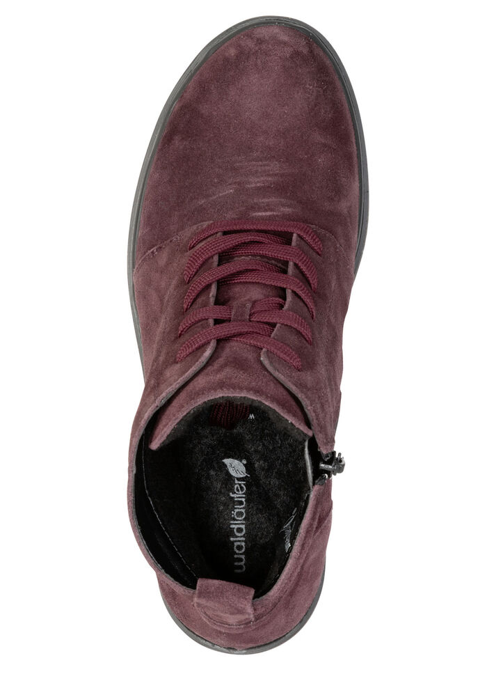 Waldläufer, comfortabele dames enkellaarsjes, winterschoenen, breedte H, met uitneembaar voetbed BORDEAUX