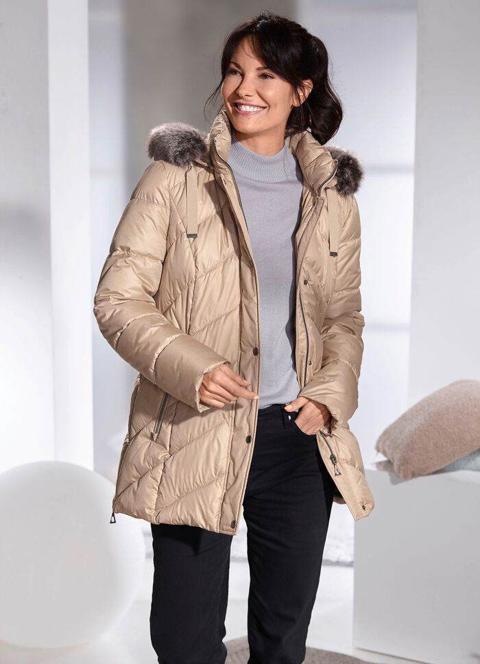 Jas met afneembare capuchon ZAND