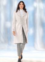 Jas met rand van imitatiebont 