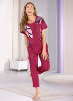 Laurina pyjama met 7/8 broek en elastische tailleband 
