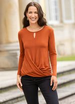 Shirt met modieuze knooplook 