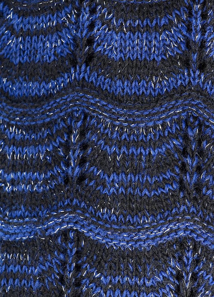 Trui met alpaca-inhoud DONKERBLAUW