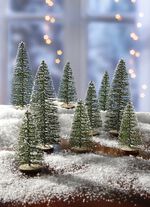 Tafeldecoratie kerstbomen, set van 9 