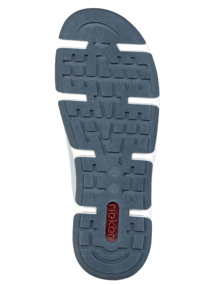 Rieker, comfortabele damessneakers, breedte H, met uitneembaar voetbed HIMMELBLAU